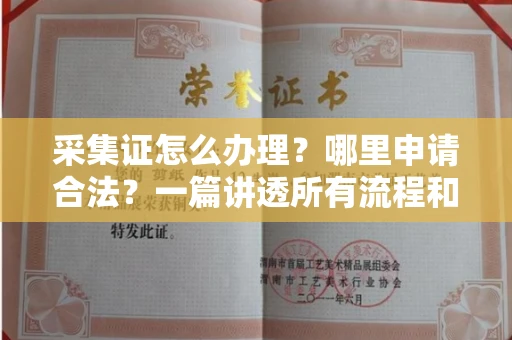 宁波采集证怎么办理?哪里申请合法?一篇讲透所有流程和细节